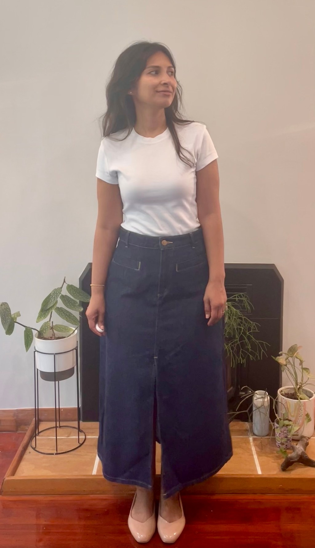 The Maxi Denim Skirt
